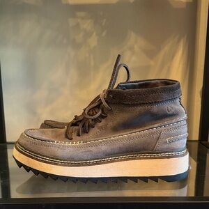 Clarks Originals Grey Moc Toe Boots